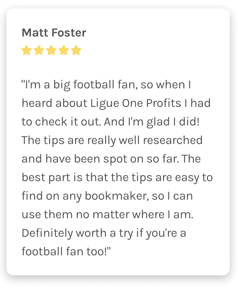 Ligue One Profits testimonial mobile 3